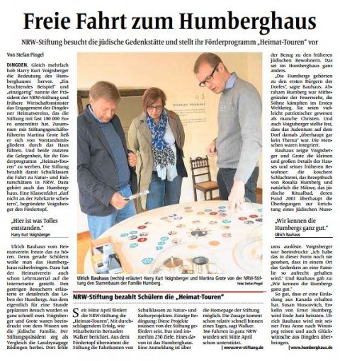 Voigtsberger besuch Humberghaus